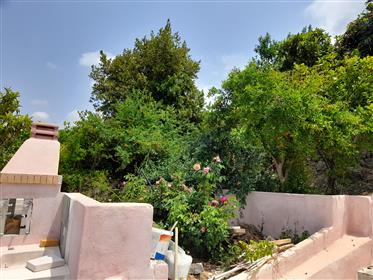 Sfaka-Sitia  Maison en pierre rénovée avec vue mer et jardin.