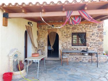 Great stone house with garden just 2.5km from the sea in Myrtidia-Sitia, East Crete.