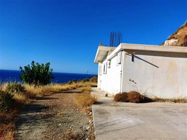 Νέο σπίτι με φανταστική θέα στη θάλασσα στην Αγία Φωτιά, Σητεία, Ανατολική Κρήτη.