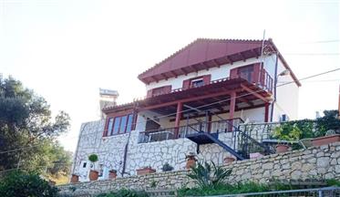 Attractive, 2 storey, detached house with wonderful sea views in Roussa Ekklisia, Sitia, East Crete.