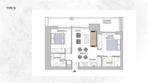 Appartement 84 m² Athene