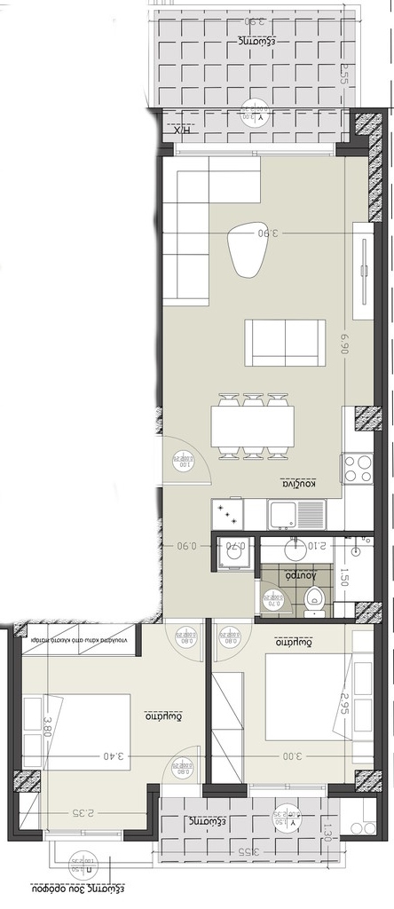 Appartement 85 m² Thessalonique
