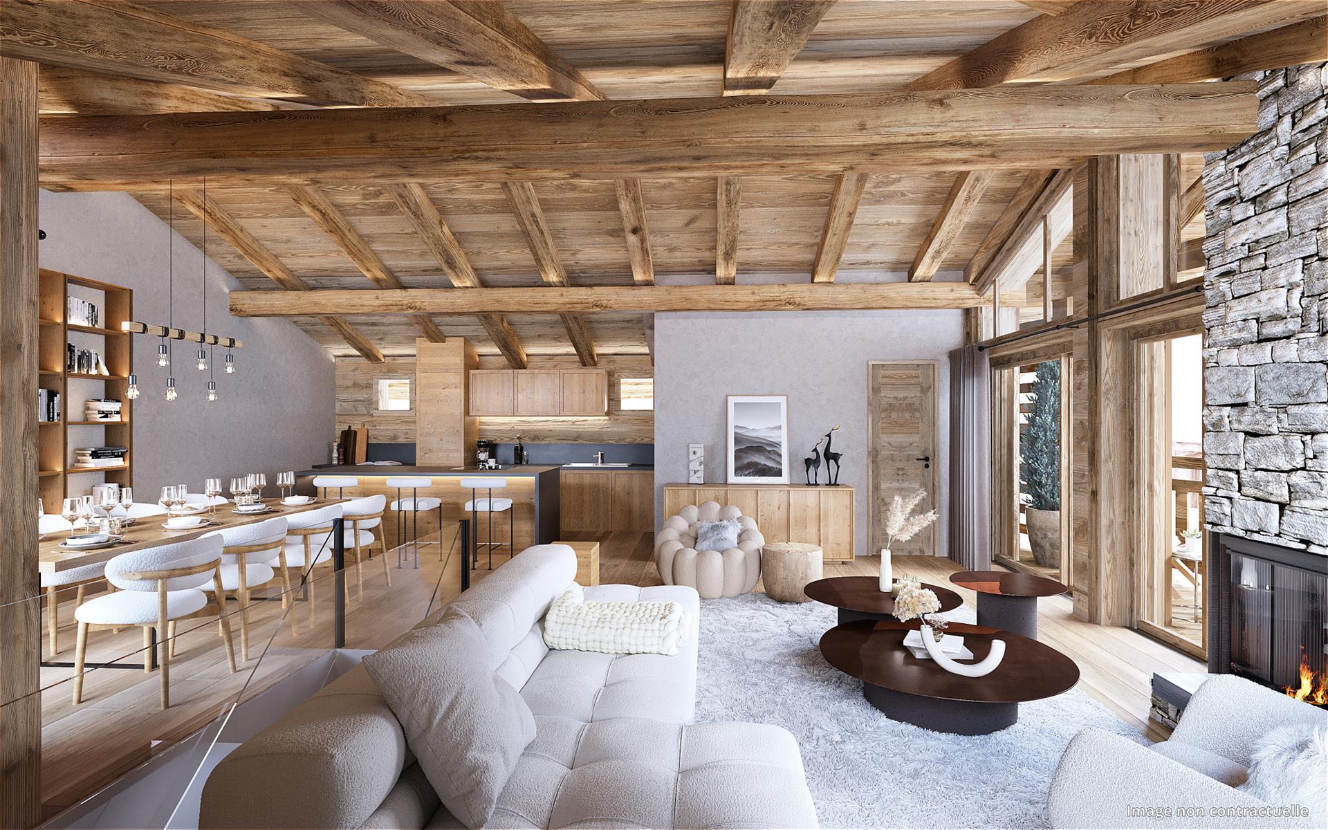 Les Gets - Appartement T3 de 51 m2 - Construction neuve en Vefa - Centre village
