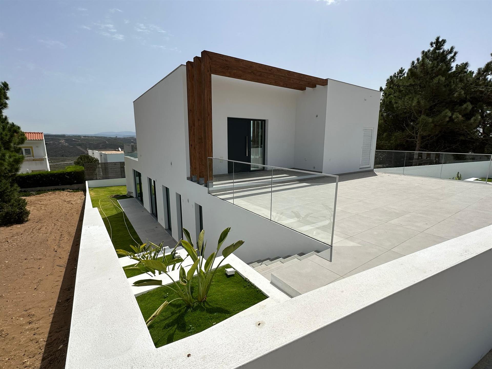 Huis met moderne architectuur