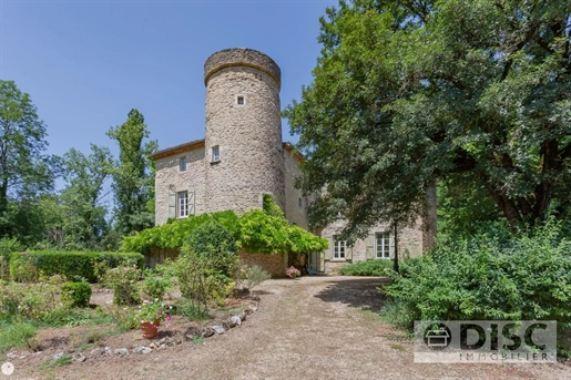 Magnificent Maison de Maître set in parkland with swimming pool and tower.