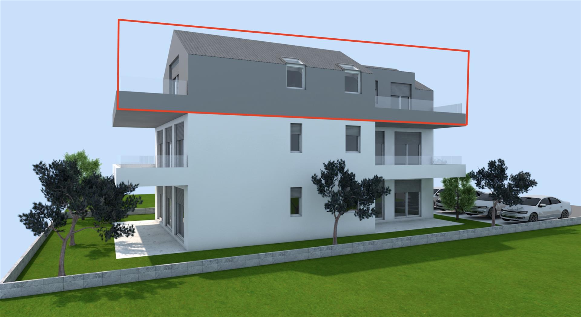 Spacious penthouse, Povljana, Pag (A9)