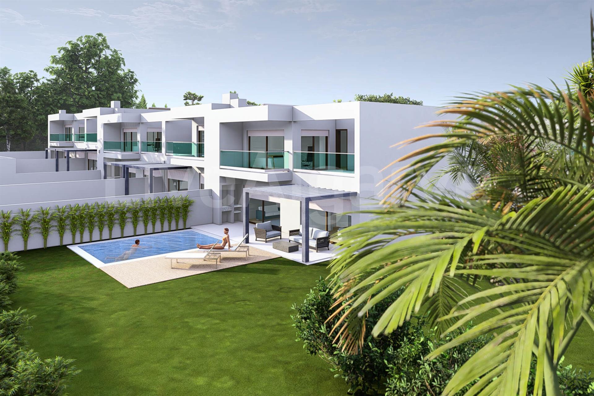 New Built | Building Plots for Turn-Key Modern T3 Townhouses in Almádena for Sale - Lagos