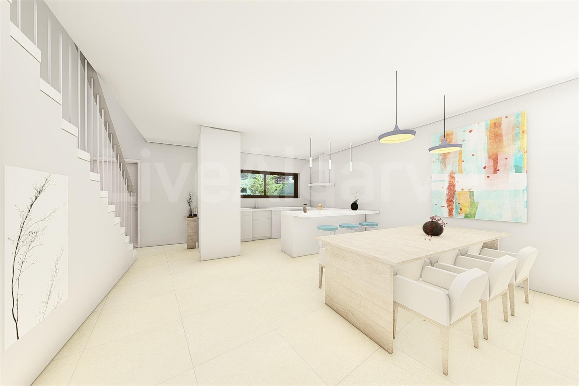 New Built | Building Plots for Turn-Key Modern T3 Townhouses in Almádena for Sale - Lagos