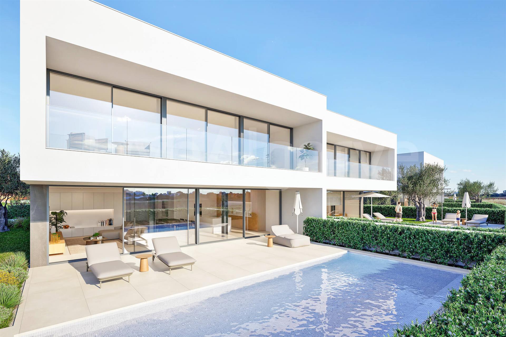First Line | New Luxury Semi-Detached T4 Sea View Villa for Sale at Ponta de Piedade - Lagos