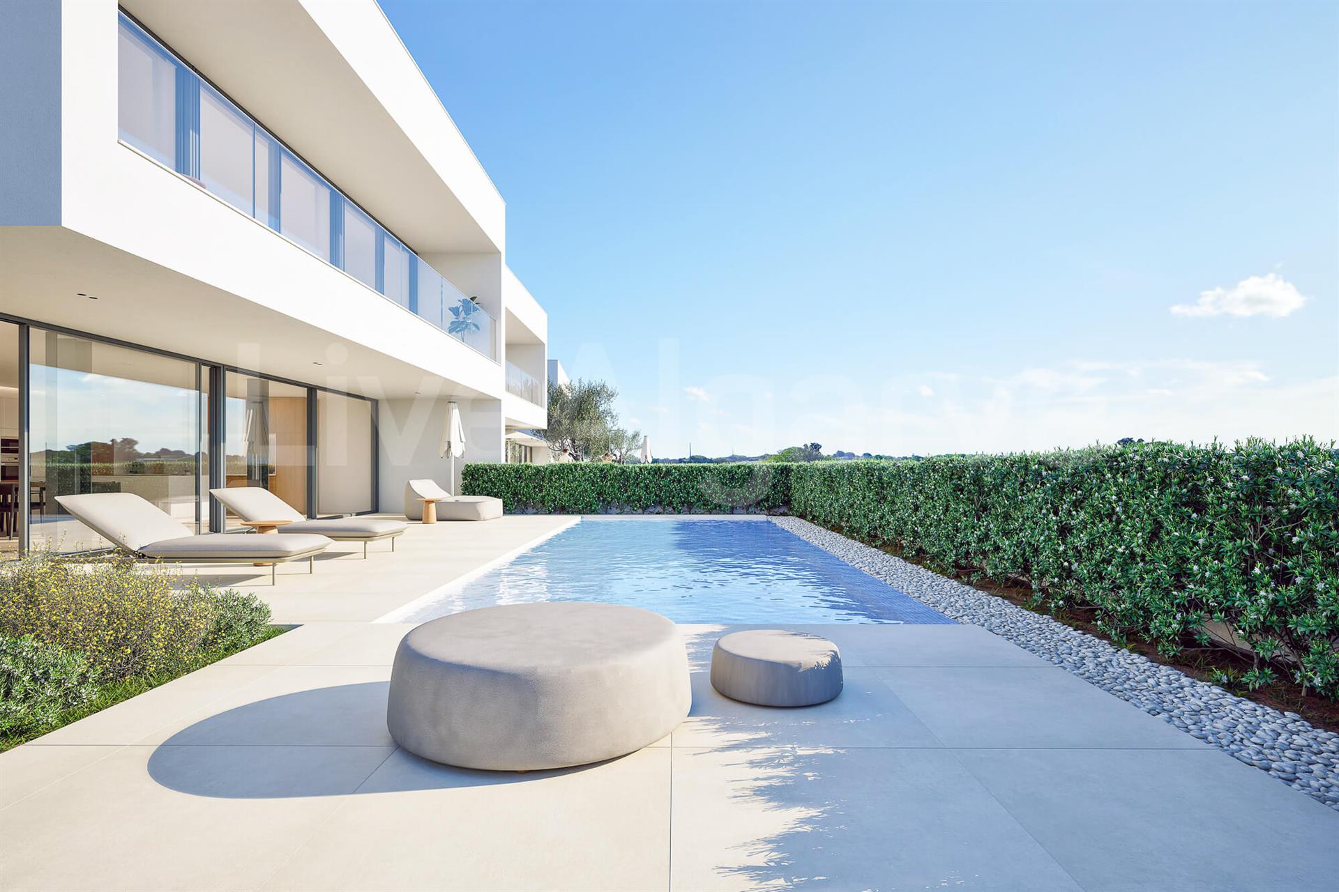 First Line | New Luxury Semi-Detached T4 Sea View Villa for Sale at Ponta de Piedade - Lagos