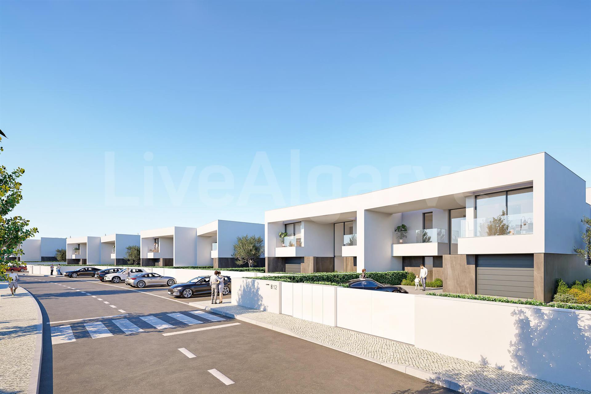 First Line | New Luxury Semi-Detached T4 Sea View Villa for Sale at Ponta de Piedade - Lagos
