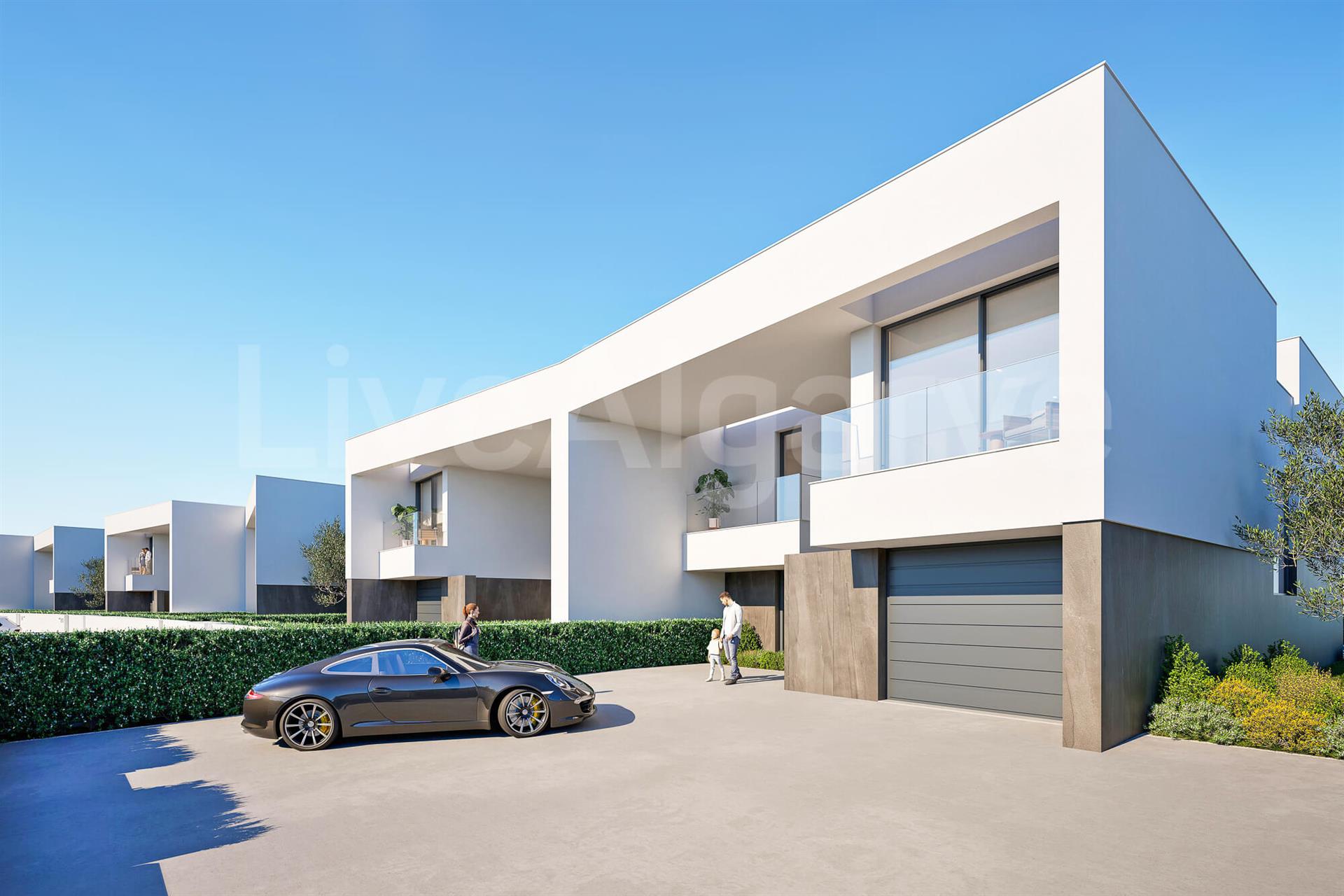 First Line | New Luxury Semi-Detached T4 Sea View Villa for Sale at Ponta de Piedade - Lagos