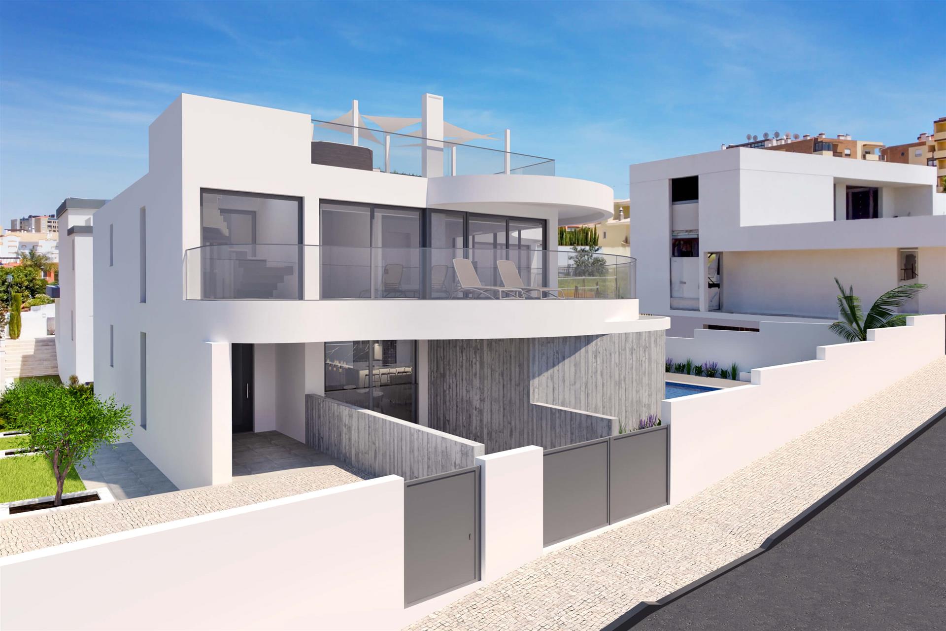 New Ultra-Modern | T3+1 Luxury Villa Under Construction In Porto Do Mós - Lagos