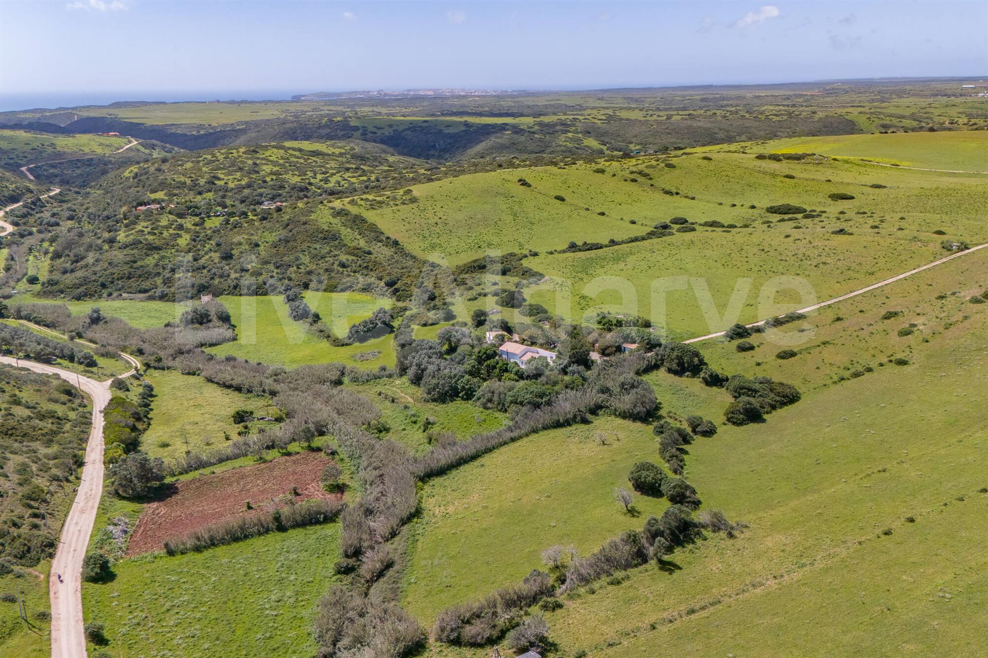 Platteland | Afgelegen T2 Farm Estate in natuurreservaat in Raposeira te koop - Vila Do Bispo