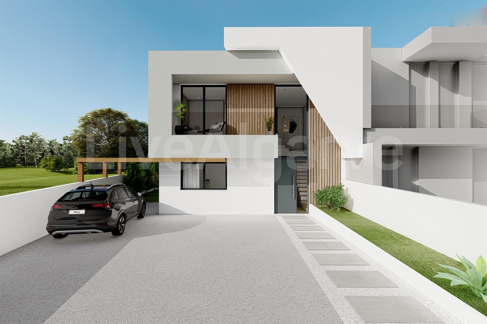 Nieuwbouw | Strakke T3+1 halfvrijstaande villa te koop in Sesmarias - Portimão
