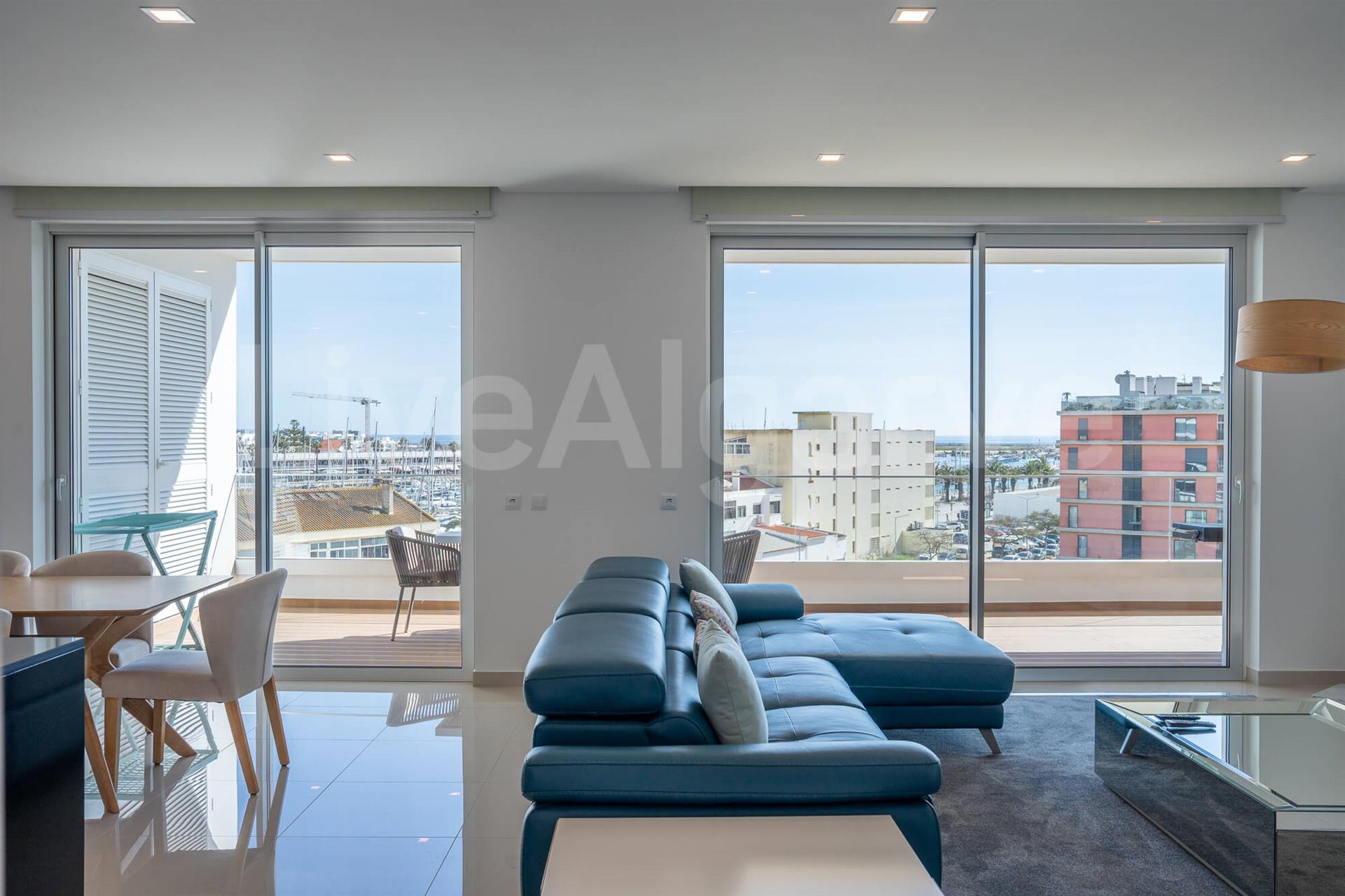 Luxury | Sleek T3 City Flat with Marina and Sea Views for Sale - Lagos