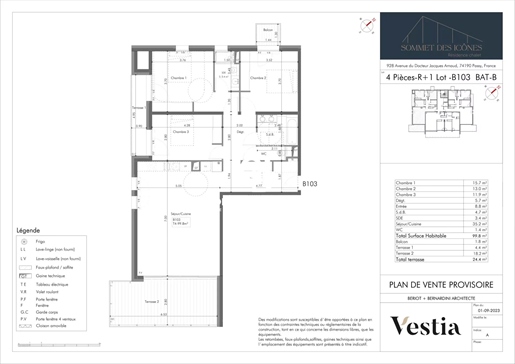 3-Bedroom apartment, 99m² - Passy Plateau d'Assy