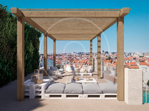 Neue Maisonette-Villa mit 1 Schlafzimmer in einer ökologisch nachhaltigen Wohnanlage in Lissabon