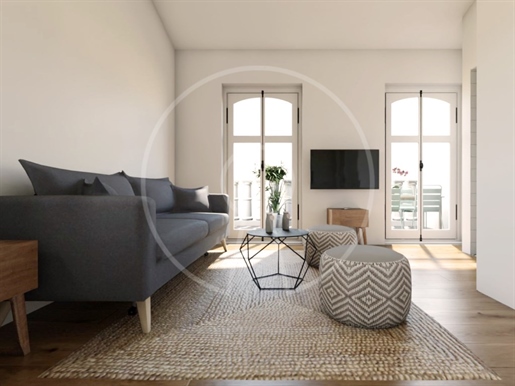 Komplett renovierte 1-Zimmer-Wohnung im Zentrum von Lissabon