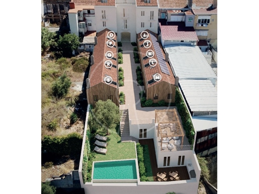 Neue Maisonette-Villa mit 1 Schlafzimmer in einer ökologisch nachhaltigen Wohnanlage in Lissabon