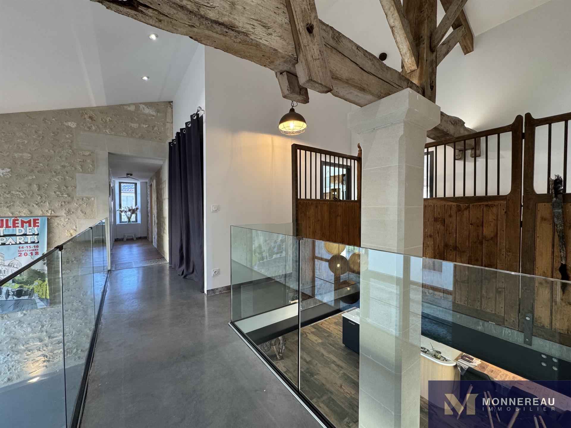Renovated Stone House, Loft Style