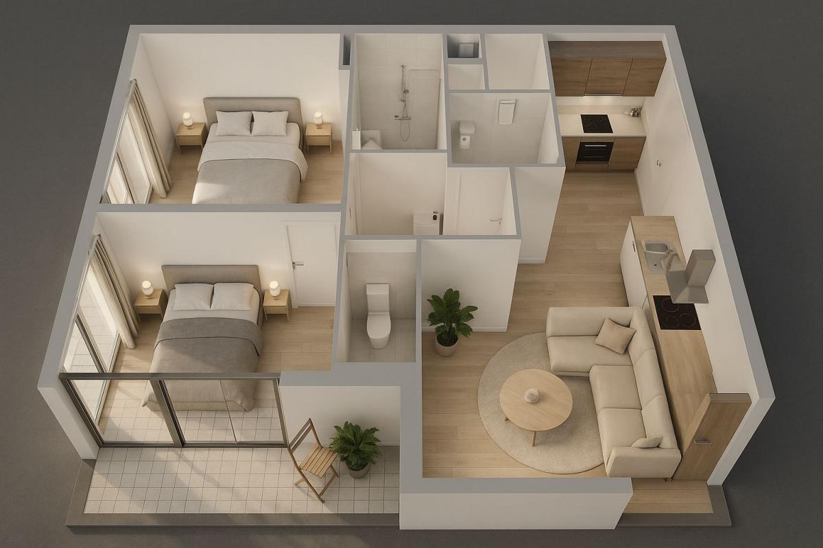 ? Experience modern comfort in the heart of Toulon – T3 apartment with balcony?