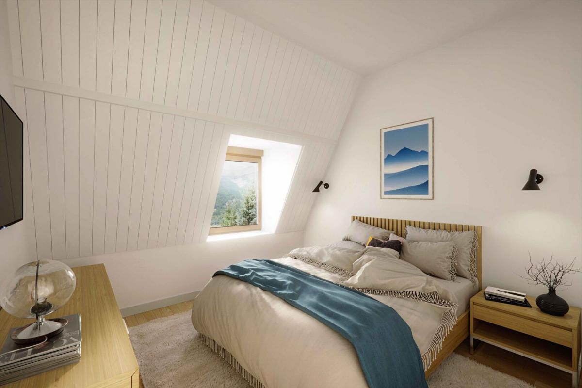 Apartment Le Monetier Les Bains 3 rooms plus terrace facing South