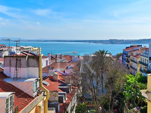 Appartement 2 pièces avec terrasse et vue sur le fleuve à Chiado, Lisbonne