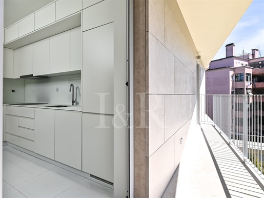 Fantastique appartement duplex de 3 pièces avec terrasse et parking à Areeiro, Lisbonne