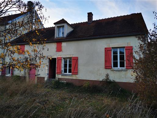 Onroerend goed met 2 huizen in typisch dorp Te koop. Kanton Puisaye-Forterre