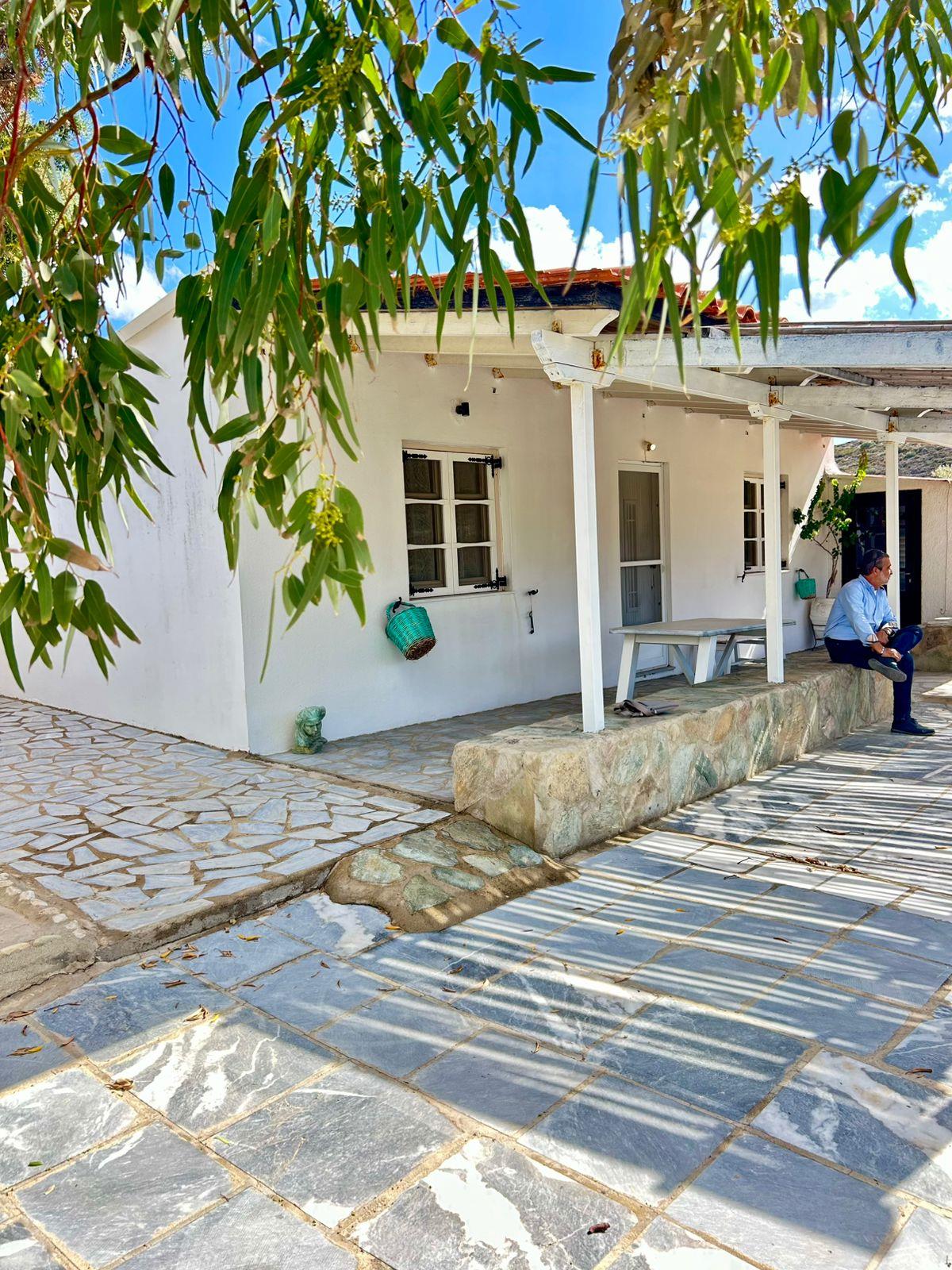 House overlooking the Aegean Sea, a few hundred meters from a beautiful beach.