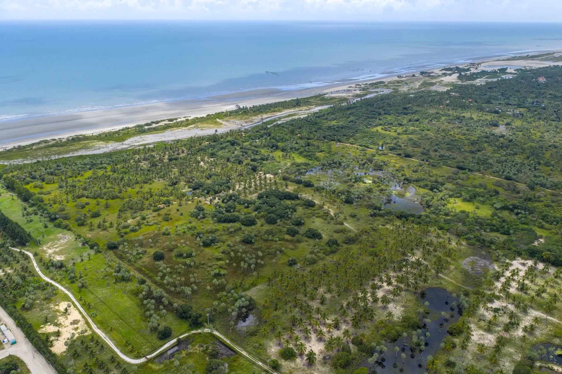 Cea072 - Last large plot of land facing the sea on Preá beach