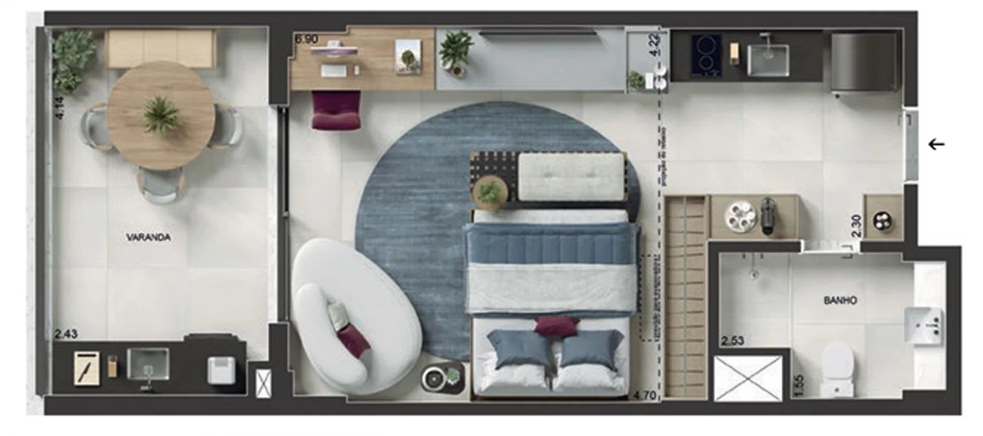 Rio565 – Newly built studio in Ipanema