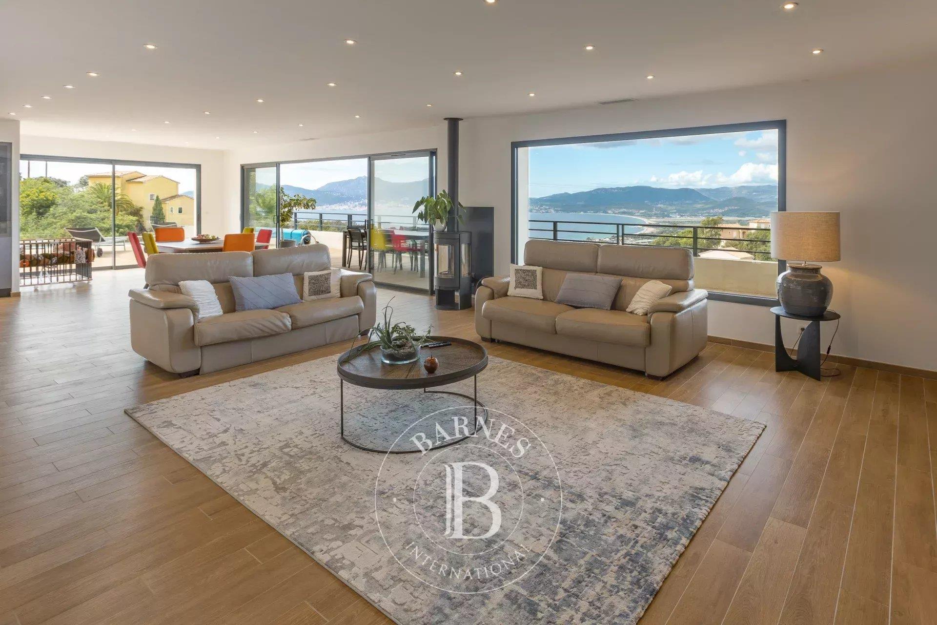 South Shore of Ajaccio, Recent Villa, Panoramic Sea View, 5 Bedrooms, Pool, Close to Beaches
