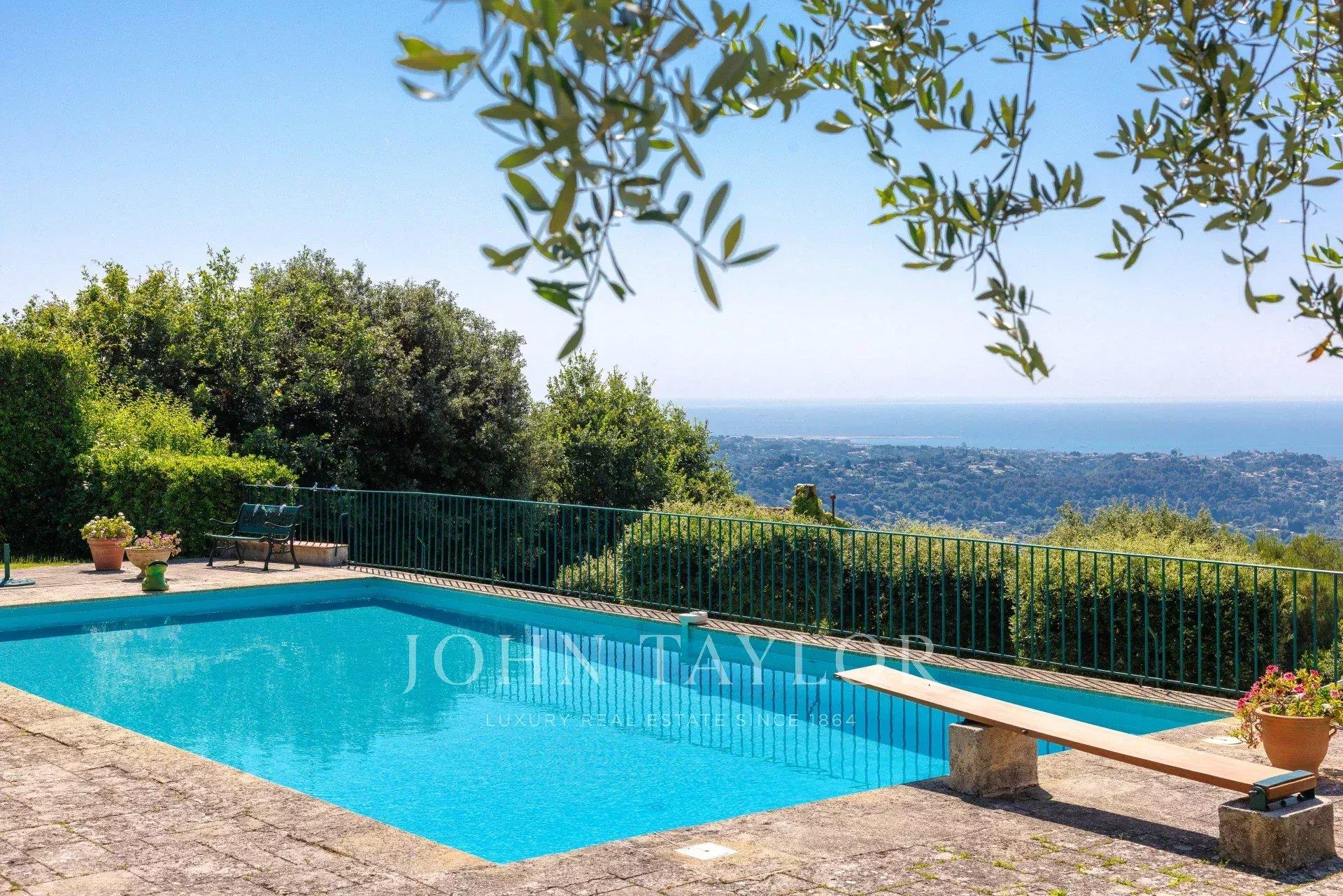 Encanto y vista panorámica al mar, Saint-Paul de Vence