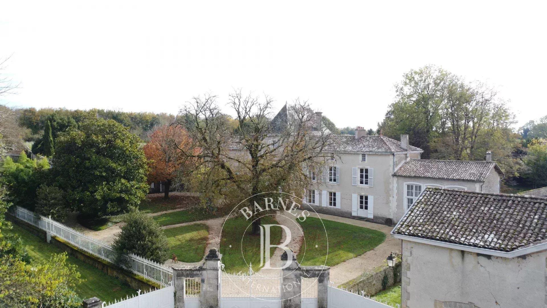 In the centre of Melle (79) - 18th and 19th century manor house - 2 hectares of land