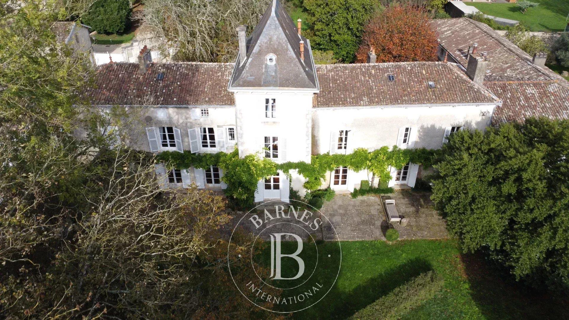 In the centre of Melle (79) - 18th and 19th century manor house - 2 hectares of land