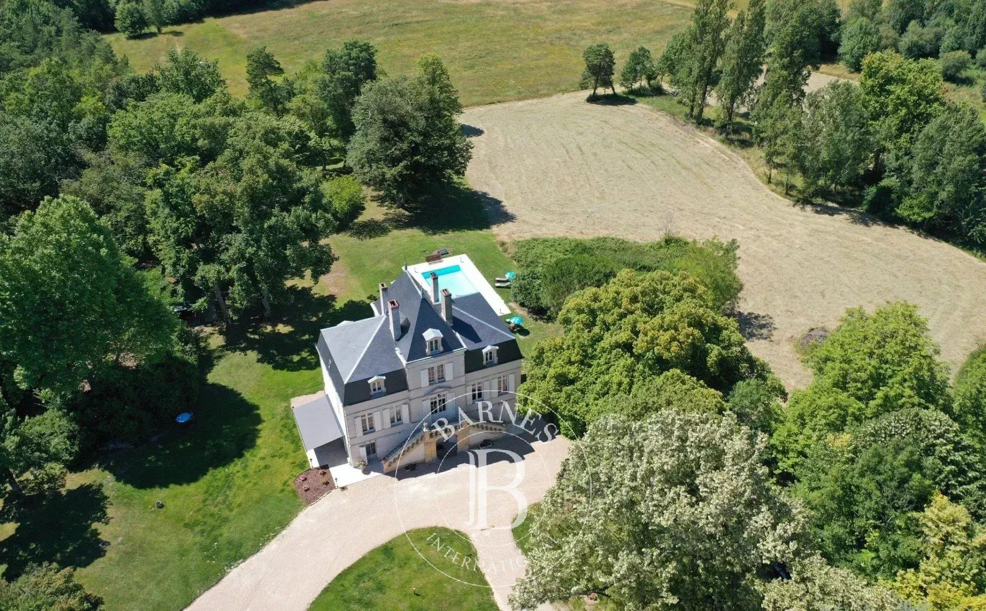 Monbazillac, Périgord - Renovated 19th-century Manor – Wooded Park and Swimming Pool