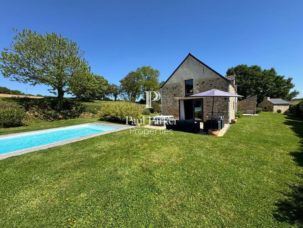 Morbihan Near Redon - Favorite farmhouse in the Vilaine Valley - 6 rooms 206.84 m2 - swimming pool