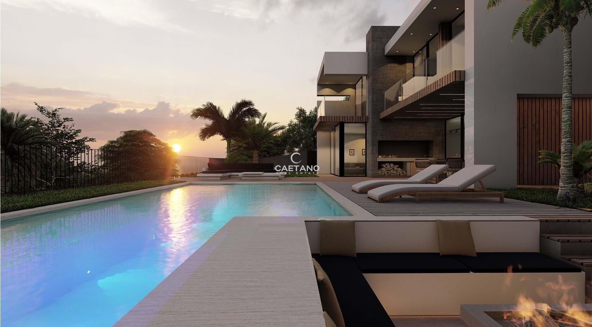 Green Hill Villas - Umweltfreundliche Luxusvilla (A) mit 180º Meerblick in Arco da Calheta