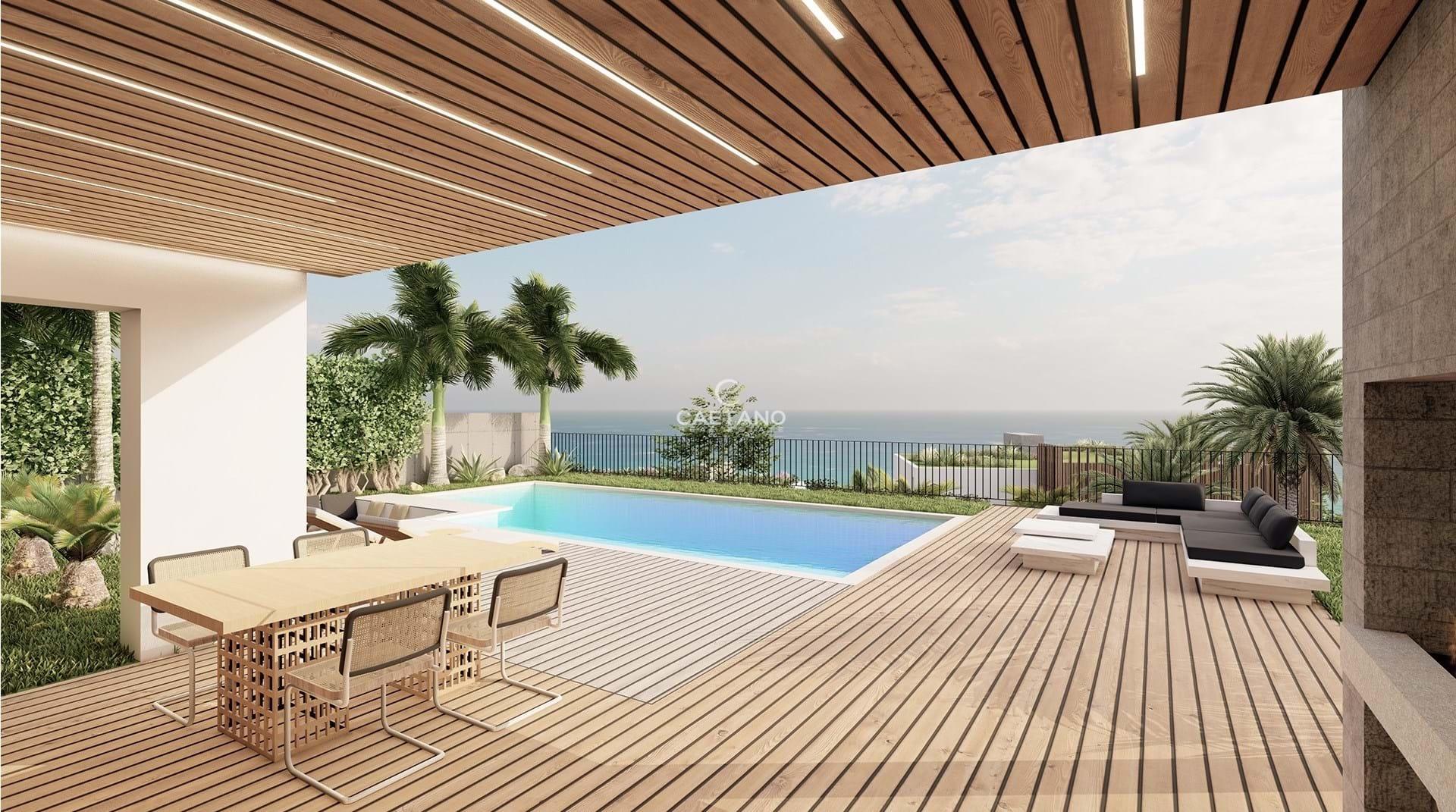 Green Hill Villas - Umweltfreundliche Luxusvilla (A) mit 180º Meerblick in Arco da Calheta