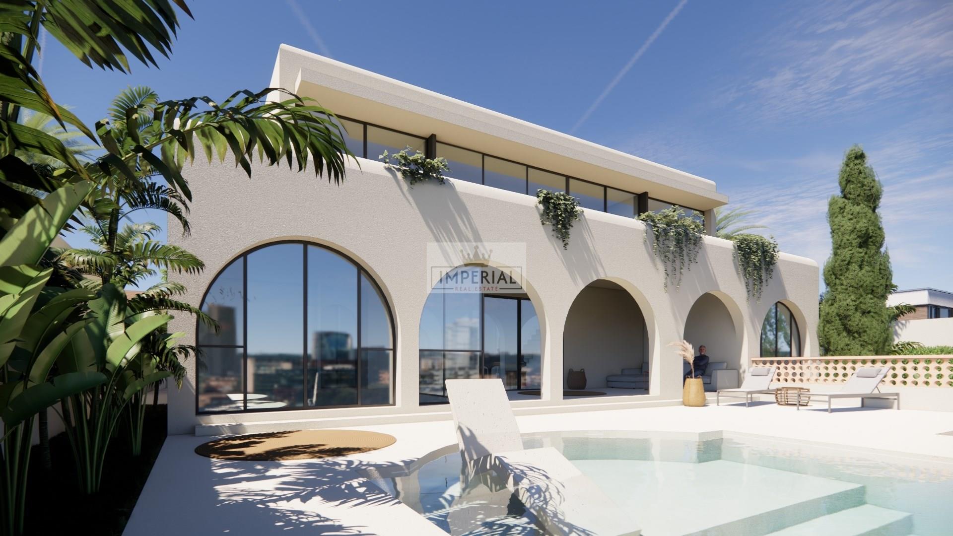 Elegant villa on a wide canal with 23 m mooring