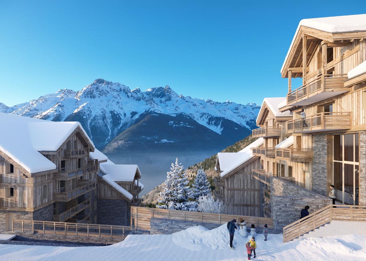 Brand new 4 bedroom apartments for sale in Oz en Oisans (A) (Ap)