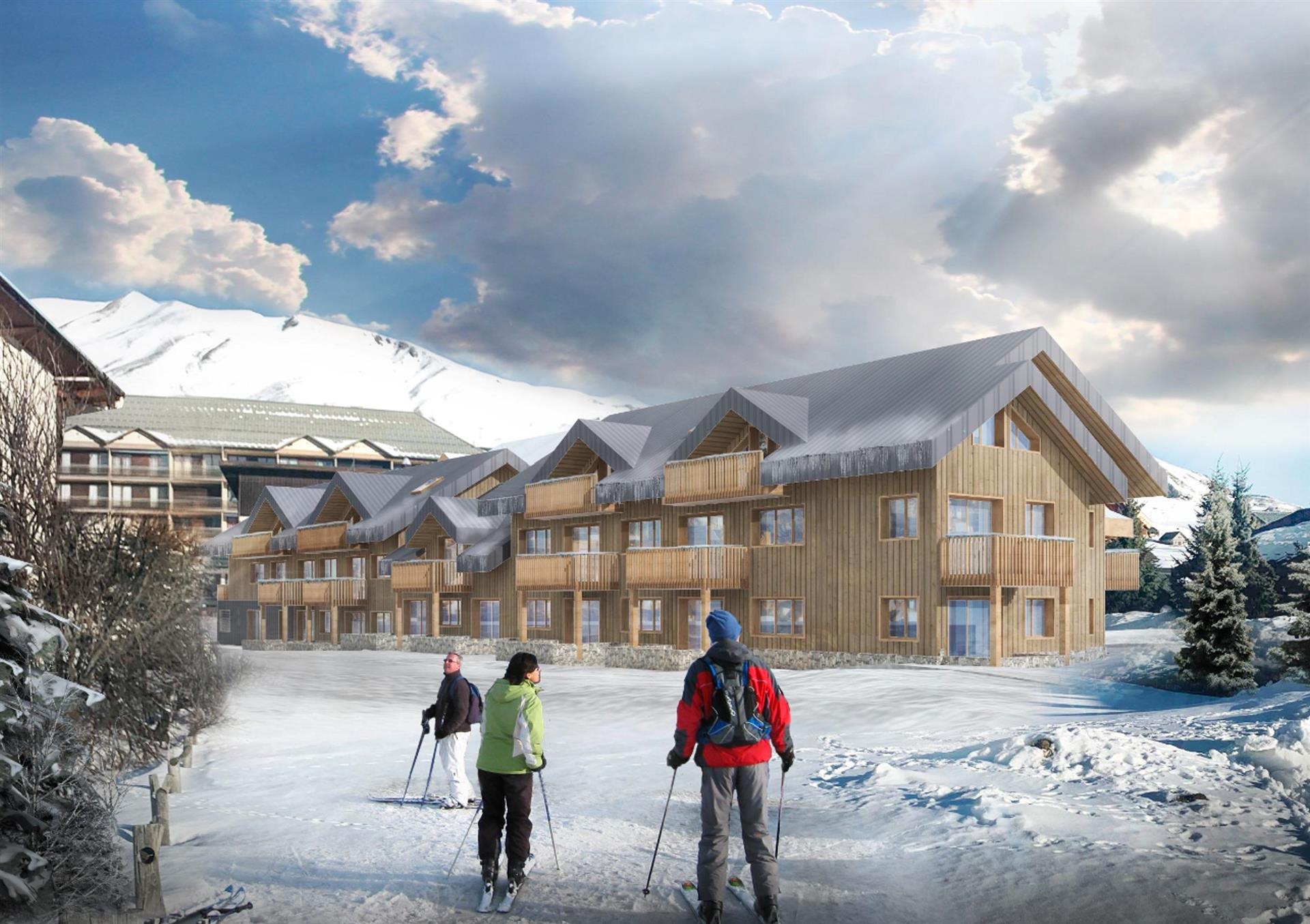 Brand new luxury off plan 4 bedroom apartments for sale in La Toussuire (A) (Ap)