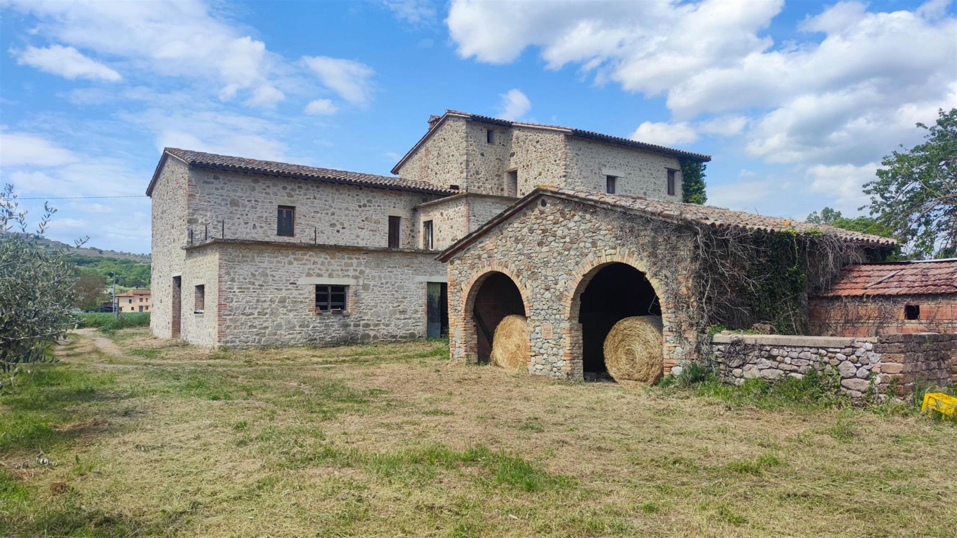 Large stone farmhouse