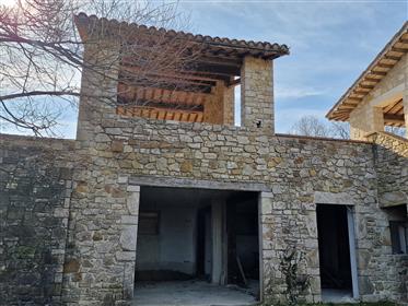 Stone farmhouse with panoramic pool to finish