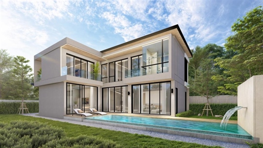 New Modern 4-Bedroom Pool Villa for Sale in Chalong — Great Location and No Cam Fee!