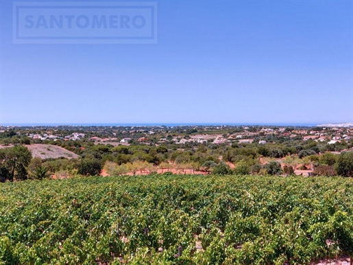 Villa de plain-pied de 4 chambres - Style Algarve avec vue sur la mer lointaine et piscine.