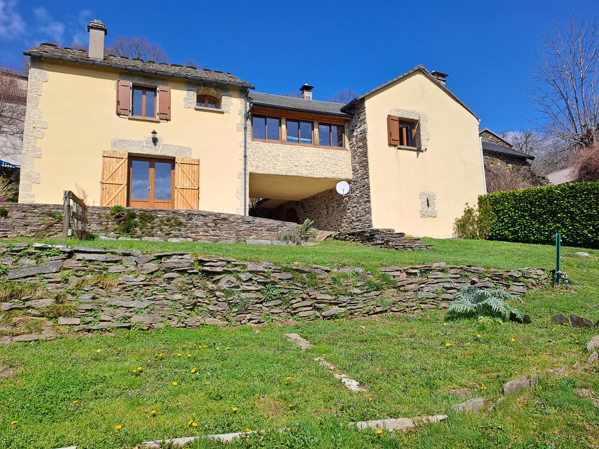 Stone character house