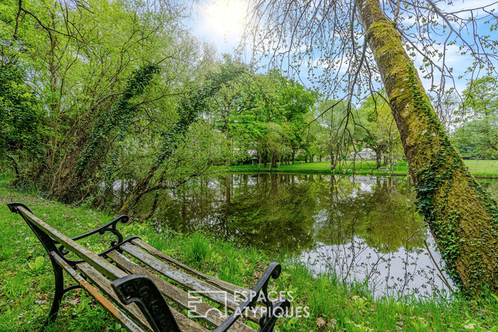 Exceptional bucolic complex Large house (200m2) and its cottage (sleeps 15) close to the canals of t